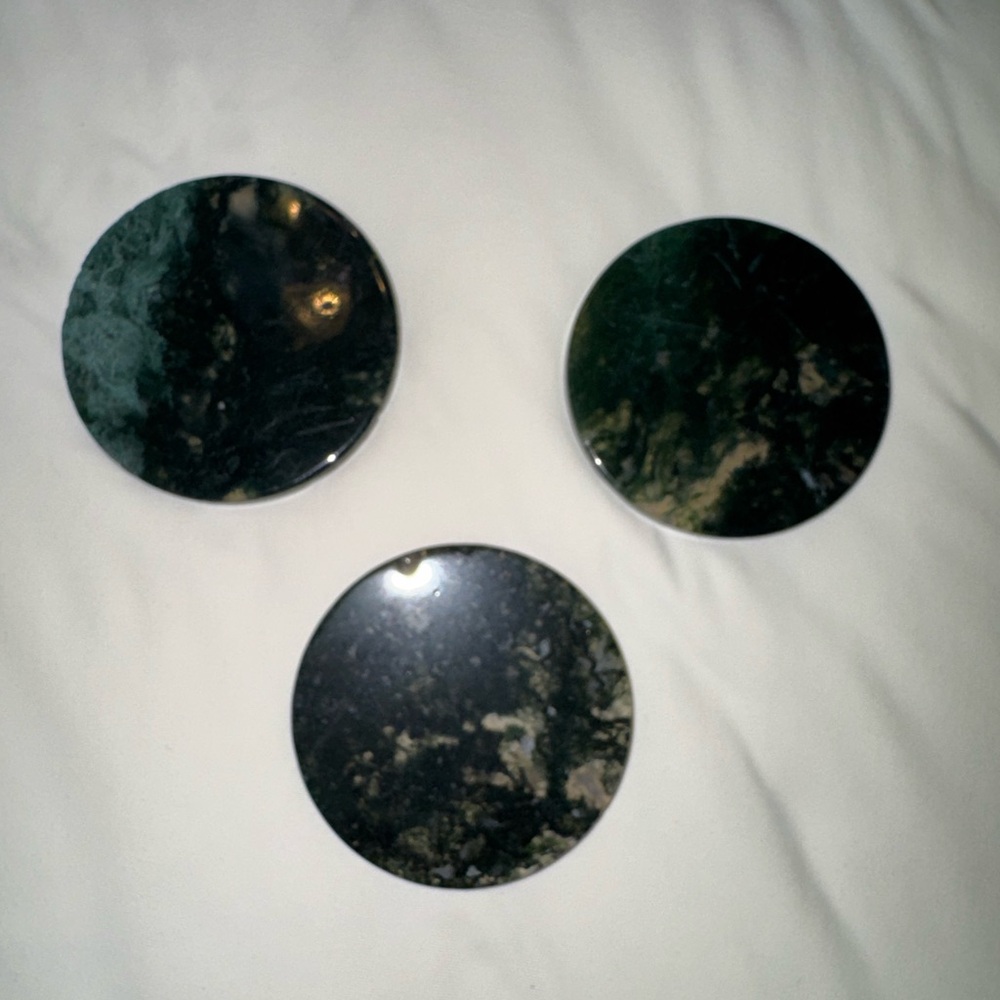 Moss agate slabs